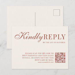 Herfst Covey | RSVP-kaart Uitnodiging Briefkaart