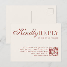 Herfst Covey | RSVP-kaart Uitnodiging Briefkaart