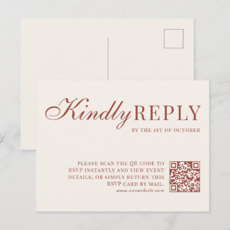 Herfst Covey | RSVP-kaart Uitnodiging Briefkaart