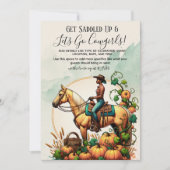 Herfst Cowgirl Kaart (Voorkant)