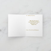 Herfst Cozy Bloemstuk Thanksgiving Personaliseren Feestdagen Kaart (Binnen)