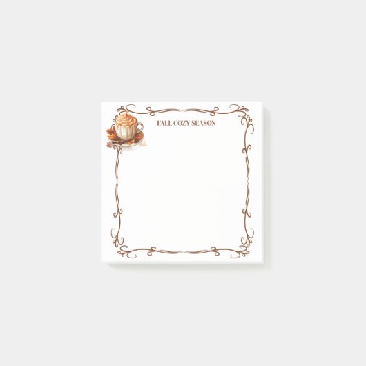 Herfst Cozy Seizoen Post-it-Notes Post-it® Notes (Voorkant)