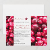 Herfst Cranberries Weddenschap Kaart (Voorkant / Achterkant)