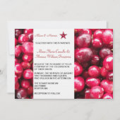 Herfst Cranberries Weddenschap Kaart (Voorkant)