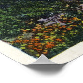 Herfst Creek Gorge Uitzicht, Ithaca Herfst Scene Poster (Hoek)