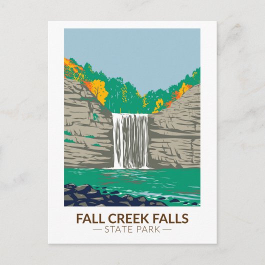 Herfst Creek Herfst State Park Tennessee  Briefkaart (Voorkant)