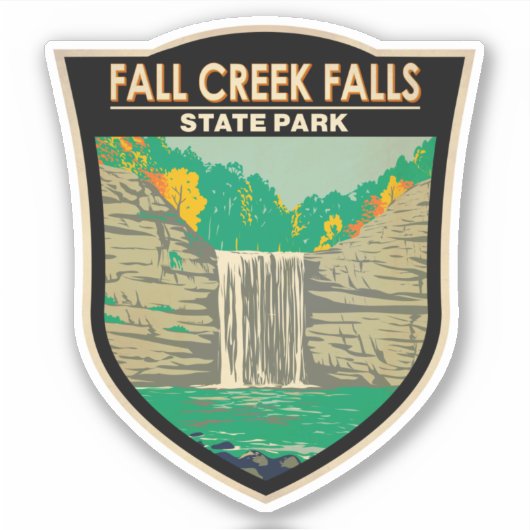 Herfst Creek Herfst State Park Tennessee Sticker (Voorkant)