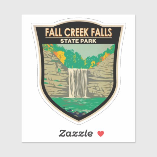 Herfst Creek Herfst State Park Tennessee  Sticker (Vel)