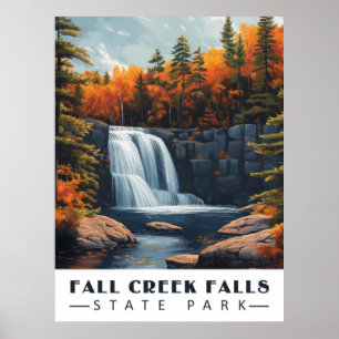 Herfst Creek Herfsten: Sereniteit in de Tennessee Poster