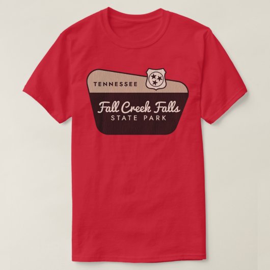 Herfst Creek Herfsten State Park Tennessee Welkoms T-shirt (Design voorkant)