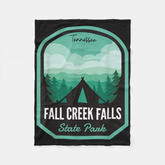 Herfst Creek Herfsten State Park TN Camping Fleece Deken (Voorkant)