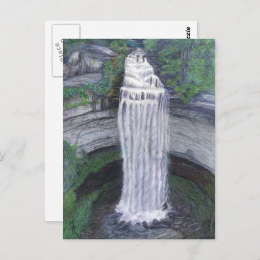 Herfst Creek Herfsten Waterval Briefkaart (Voorkant / Achterkant)