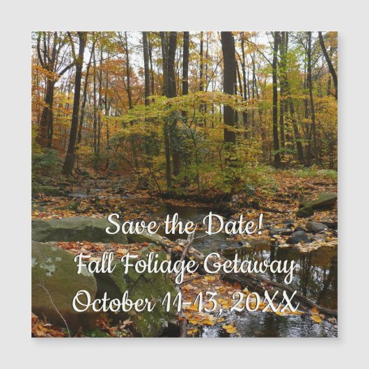 Herfst Creek met reflectie op Laurel Hill Park (Voorkant)