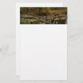 Herfst Creek met reflectie op Laurel Hill Park Briefpapier (Voorkant / Achterkant)