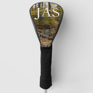 Herfst Creek met reflectie op Laurel Hill Park Golfheadcover