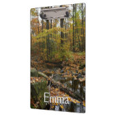 Herfst Creek met reflectie op Laurel Hill Park Klembord (Links)