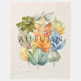 Herfst Crisp Bladeren Fleece Deken-Gezellige Herfs Deken