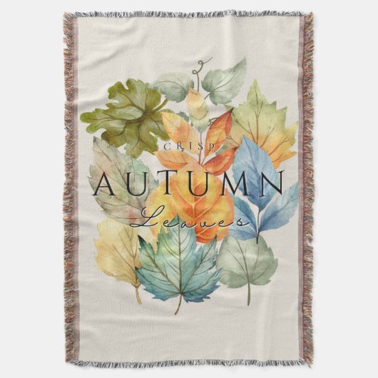 Herfst Crisp Leaves Blanket – Gezellige Herfst Hom Deken (Voorkant Verticaal)