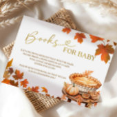 Herfst Cutie Pie baby shower Boeken voor baby Card Informatiekaartje