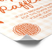 Herfst Cutie Pie Baby shower Luier Raffle Game Poster (Hoek)