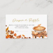 Herfst Cutie Pie Baby shower Luier Raffle Informatiekaartje (Voorkant)