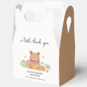 Herfst Cutie Pumpkin Pie Teddy Bear Baby shower Bedankdoosjes (Open)