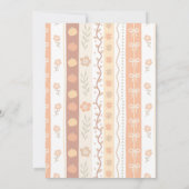 Herfst cutie taart Baby shower dank je kaart (Achterkant)