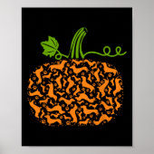 Herfst Dachshund Doxin Pumpkin Fun Halloween Dog L Poster (Voorkant)