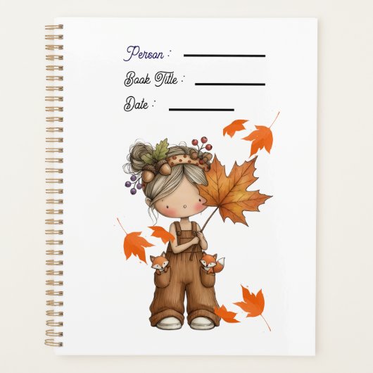 Herfst-dag Boekplanner Cover Planner (Voorkant)