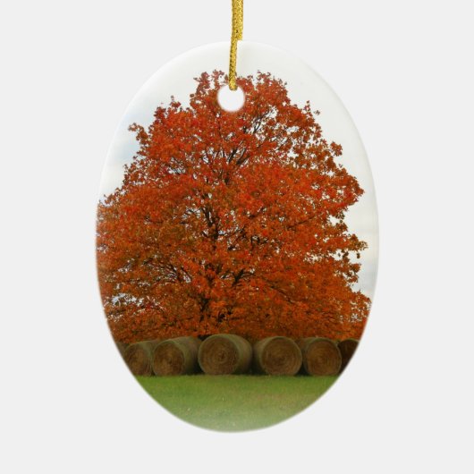 herfst dag keramisch ornament (Voorkant)
