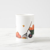 Herfst Dag met pompoenen en luiers Porselein Kop (Voorkant)