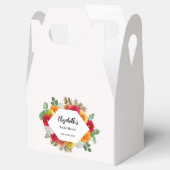 Herfst Dahlia Bloemige Bruiloftsshower Bedankdoosjes (Geopend)