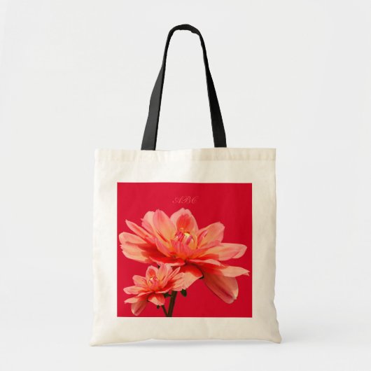 "Herfst Dahlias" Tas voor aangepaste begroting (Voorkant)