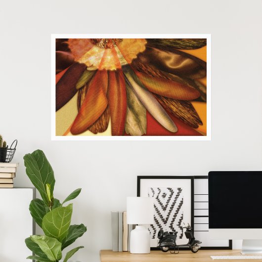 Herfst Daisy Poster (Thuiskantoor)