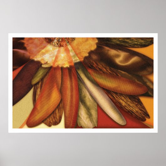 Herfst Daisy Poster (Voorkant)