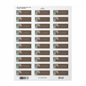 Herfst Damast retourlabel B Etiket (Full Sheet)