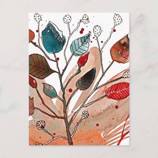 Herfst Dance Briefkaart (Voorkant)