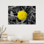 Herfst Dandelion poster (Keuken)