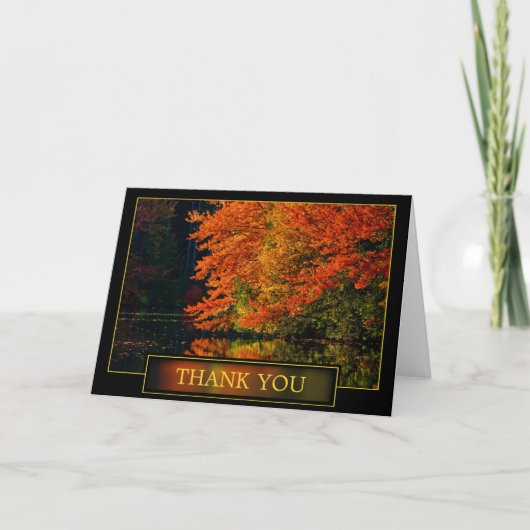 Herfst Dank Je Betuiging Bedankkaart (Voorkant)