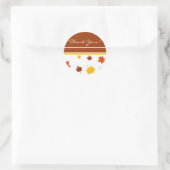 Herfst dank je! -Sticker Ronde Sticker (Tas)