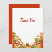 Herfst Dank Kaart (Voorkant / Achterkant)