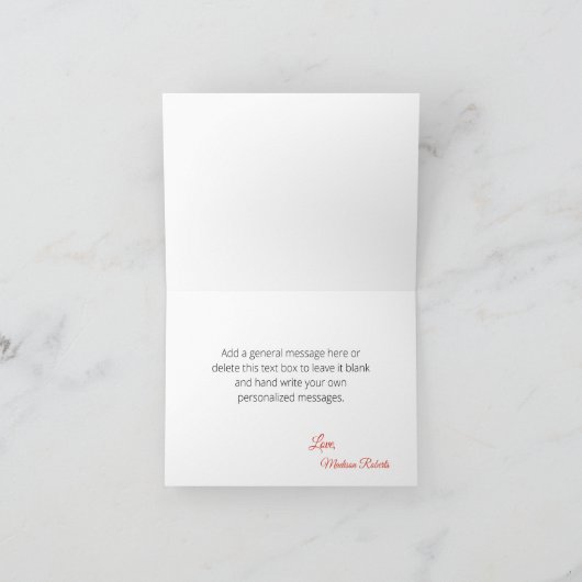 Herfst Dank u kaart, Herfst Tree Vrijgezellenfeest Bedankkaart (Binnen)