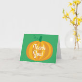 Herfst Dank u Pumpkin Birthday Party Kaart (Gele Bloem)