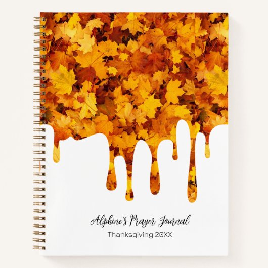 Herfst Dankbaarheid/Gebed Dagelijks Notitieboek (Voorkant)