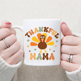 Herfst Dankbare Mama Schattige Gobble Thanksgiving Mok