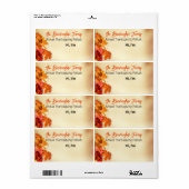 Herfst Dankfeest Samenkomst Papier Label Naamlabel (Full Sheet)