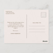 Herfst Dankjewelkaart Briefkaart (Achterkant)