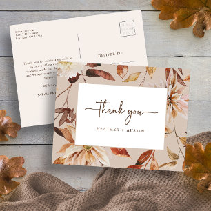 Herfst Dankjewelkaart Briefkaart
