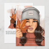 Herfst - Dankzegging Groet Feestdagenkaart (Voorkant / Achterkant)