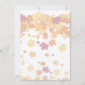 Herfst Dankzegging Invite met Pompoenen Kaart (Achterkant)